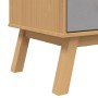 Aparador OLDEN madera maciza de pino marrón y gris 85x43x125 cm de , Aparadores - Ref: Foro24-358616, Precio: 257,14 €, Descu...
