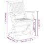 Sillas de jardín plegables 2 uds madera acacia 58x54,5x90 cm de , Sillas de jardín - Ref: Foro24-365741, Precio: 105,15 €, De...