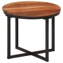 Mesa de centro de madera maciza de acacia y hierro 35x35x30 cm de , Mesas de centro - Ref: Foro24-372739, Precio: 43,18 €, De...