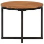 Mesa de centro de madera maciza de acacia y hierro 35x35x30 cm de , Mesas de centro - Ref: Foro24-372739, Precio: 43,18 €, De...