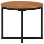 Mesa de centro de madera maciza de acacia y hierro 35x35x30 cm de , Mesas de centro - Ref: Foro24-372739, Precio: 42,37 €, De...