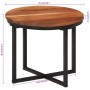 Mesa de centro de madera maciza de acacia y hierro 35x35x30 cm de , Mesas de centro - Ref: Foro24-372739, Precio: 43,18 €, De...