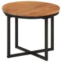 Mesa de centro de madera maciza de acacia y hierro 35x35x30 cm de , Mesas de centro - Ref: Foro24-372739, Precio: 43,18 €, De...