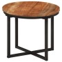Mesa de centro de madera maciza de acacia y hierro 35x35x30 cm de , Mesas de centro - Ref: Foro24-372739, Precio: 43,18 €, De...