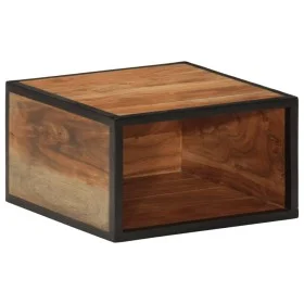 Solid acacia wood wall bedside table 35x35x20 cm by , Side tables - Ref: Foro24-372751, Price: 46,51 €, Discount: %