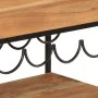 Solid acacia wood and iron bar cart 60x40x80 cm by , Kitchen and dining carts - Ref: Foro24-372753, Price: 134,18 €, Discount: %
