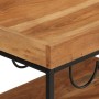 Carrito de bar de madera maciza de acacia y hierro 60x40x80 cm de , Carros de cocina y comedor - Ref: Foro24-372753, Precio: ...
