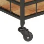 Solid acacia wood and iron bar cart 60x40x80 cm by , Kitchen and dining carts - Ref: Foro24-372753, Price: 134,18 €, Discount: %