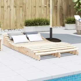 Liege aus massivem Kiefernholz, 205 x 110 x 31,5 cm von , Liegen - Ref: Foro24-832588, Preis: 168,75 €, Rabatt: %