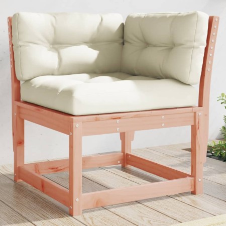 Sofá esquinero de jardín con cojines madera Douglas 73x73x78 cm de , Sofás de exterior - Ref: Foro24-844687, Precio: 89,53 €,...