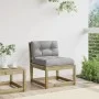 Sofá de jardín con cojines madera impregnada de pino de , Sofás de exterior - Ref: Foro24-844693, Precio: 76,53 €, Descuento: %