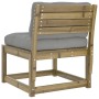 Sofá de jardín con cojines madera impregnada de pino de , Sofás de exterior - Ref: Foro24-844693, Precio: 77,20 €, Descuento: %