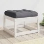 Taburete de jardín con cojines madera maciza de pino blanco de , Sofás de exterior - Ref: Foro24-844700, Precio: 61,09 €, Des...