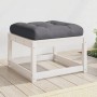 Taburete de jardín con cojines madera maciza de pino blanco de , Sofás de exterior - Ref: Foro24-844700, Precio: 61,63 €, Des...