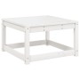 Taburete de jardín con cojines madera maciza de pino blanco de , Sofás de exterior - Ref: Foro24-844700, Precio: 61,63 €, Des...