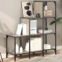 Estantería madera ingeniería y metal roble Sonoma 92x30x102 cm de , Librerías y estanterías - Ref: Foro24-845437, Precio: 63,...