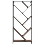 Estantería madera ingeniería y metal marrón roble 79x30x180 cm de , Librerías y estanterías - Ref: Foro24-845435, Precio: 97,...