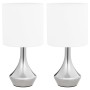 Lámparas de mesa táctiles 2 unidades blanco E14 de vidaXL, Lámparas - Ref: Foro24-51040, Precio: 36,83 €, Descuento: %