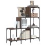 Estantería madera ingeniería y metal marrón roble 92x30x102 cm de , Librerías y estanterías - Ref: Foro24-845440, Precio: 65,...