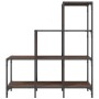 Estantería madera ingeniería y metal marrón roble 92x30x102 cm de , Librerías y estanterías - Ref: Foro24-845440, Precio: 65,...