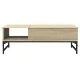 Engineering wood metal coffee table Sonoma oak 100x50x35cm by , Coffee table - Ref: Foro24-845392, Price: 67,91 €, Discount: %