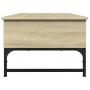 Mesa de centro madera ingeniería metal roble Sonoma 100x50x35cm de , Mesas de centro - Ref: Foro24-845392, Precio: 68,75 €, D...