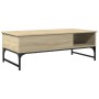 Mesa de centro madera ingeniería metal roble Sonoma 100x50x35cm de , Mesas de centro - Ref: Foro24-845392, Precio: 68,75 €, D...