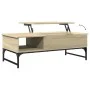 Engineering wood metal coffee table Sonoma oak 100x50x35cm by , Coffee table - Ref: Foro24-845392, Price: 67,91 €, Discount: %