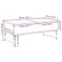 Mesa de centro de madera de ingeniería y metal roble humo de , Mesas de centro - Ref: Foro24-845378, Precio: 75,02 €, Descuen...