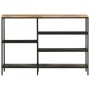 Mesa consola madera maciza mango rugosa y hierro 110x30x75 cm de , Mesas auxiliares - Ref: Foro24-372730, Precio: 142,72 €, D...