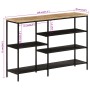Mesa consola madera maciza mango rugosa y hierro 110x30x75 cm de , Mesas auxiliares - Ref: Foro24-372730, Precio: 142,72 €, D...