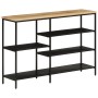 Mesa consola madera maciza mango rugosa y hierro 110x30x75 cm de , Mesas auxiliares - Ref: Foro24-372730, Precio: 142,72 €, D...
