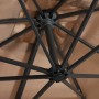 Sombrilla voladiza con luces LED y poste acero taupe 250x250 cm de vidaXL, Sombrillas - Ref: Foro24-46995, Precio: 106,24 €, ...