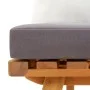 Banco de jardín con cojines madera maciza de acacia 115 cm by vidaXL, Modular outdoor sofas - Ref: Foro24-46672, Price: 191,9...