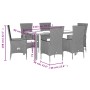 Set comedor de jardín 7 pzas con cojines ratán sintético beige de , Conjuntos de jardín - Ref: Foro24-3277577, Precio: 620,94...