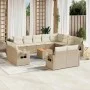 Set sofás de jardín con cojines 13 pzas ratán sintético beige de , Sofás modulares de exterior - Ref: Foro24-3224833, Precio:...