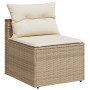 Set sofás jardín y cojines 5 pzas ratán sintético acacia beige de , Conjuntos de jardín - Ref: Foro24-3213539, Precio: 404,07...