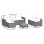 Set sofás jardín y cojines 5 pzas ratán sintético acacia beige de , Conjuntos de jardín - Ref: Foro24-3213539, Precio: 404,07...