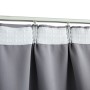 Cortinas opacas con ganchos 2 piezas gris 140x225 cm de vidaXL, Cortinas y visillos - Ref: Foro24-134431, Precio: 45,75 €, De...