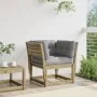 Garden sofa with armrests with impregnated pine wood cushions by , Outdoor sofas - Ref: Foro24-844698, Price: 108,56 €, Disco...