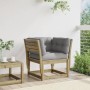 Sofá jardín con reposabrazos con cojines madera pino impregnada de , Sofás de exterior - Ref: Foro24-844698, Precio: 109,55 €...