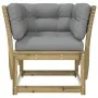 Garden sofa with armrests with impregnated pine wood cushions by , Outdoor sofas - Ref: Foro24-844698, Price: 108,56 €, Disco...
