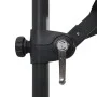 Sombrilla voladiza con luces LED y poste acero negro 250x250 cm de vidaXL, Sombrillas - Ref: Foro24-46996, Precio: 156,15 €, ...