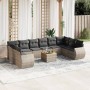 Set de sofás de jardín 11 pzas y cojines ratán sintético gris de , Conjuntos de jardín - Ref: Foro24-3257509, Precio: 696,31 ...