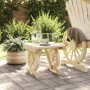 Reposapiés de jardín madera maciza de abeto 40x36,5x38,5 cm de , Sillas de jardín - Ref: Foro24-365109, Precio: 65,40 €, Desc...