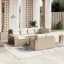 11-piece garden sofa set with beige synthetic rattan cushions by , Modular outdoor sofas - Ref: Foro24-3261308, Price: 661,85...