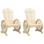 Sillones de jardín Adirondack 2 uds madera maciza de abeto de , Sillas de jardín - Ref: Foro24-365091, Precio: 200,15 €, Desc...