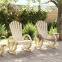 Sillones de jardín Adirondack 2 uds madera maciza de abeto de , Sillas de jardín - Ref: Foro24-365091, Precio: 200,15 €, Desc...