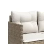 Sun lounger with beige synthetic rattan cushions by , Loungers - Ref: Foro24-368330, Price: 212,23 €, Discount: %