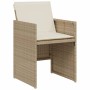 Sillas y mesita de jardín 3 piezas ratán sintético cojín beige de , Conjuntos de jardín - Ref: Foro24-365066, Precio: 183,81 ...